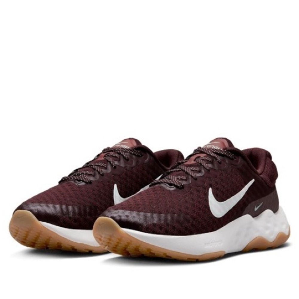 NWT Nike Renew Ride 3 Burgundy/White Athletic Running Shoes Thicker Sole Laces